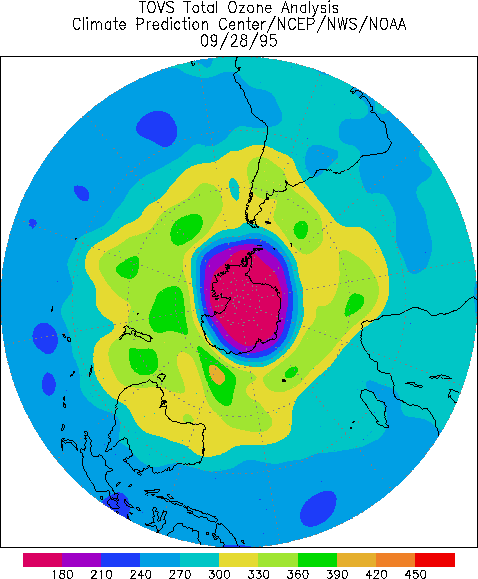 Hole over Antarctica