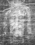 negative of the face from the Shroud; from the Archdiocese of Turin's 
website