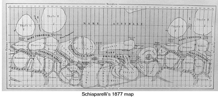Giovanni Schiaparelli Mars Map Re: Is The Map Of Mars That Giovanni Schiaparelli Drew Correct?