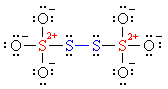 tetrathionate Lewis structure