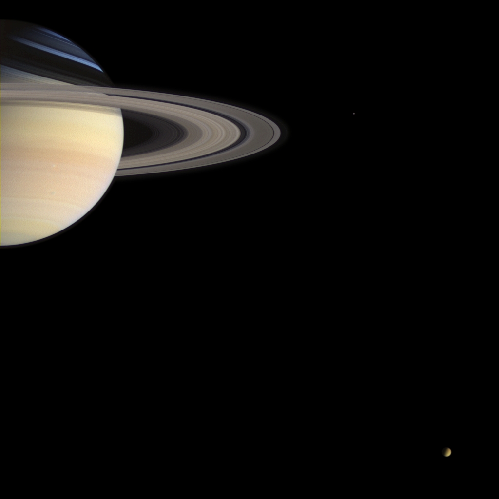 Shadow of Rings on Saturn