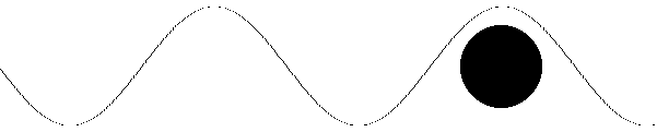 wave steps over small object